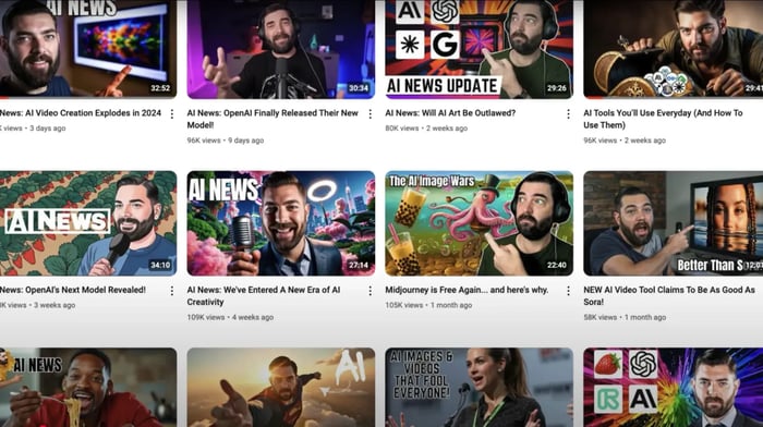 AI, strategi pertumbuhan YouTube untuk saluran YouTube Matt Wolfe